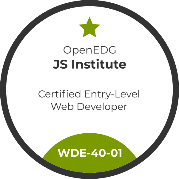 WDE Entry Level Web Developer